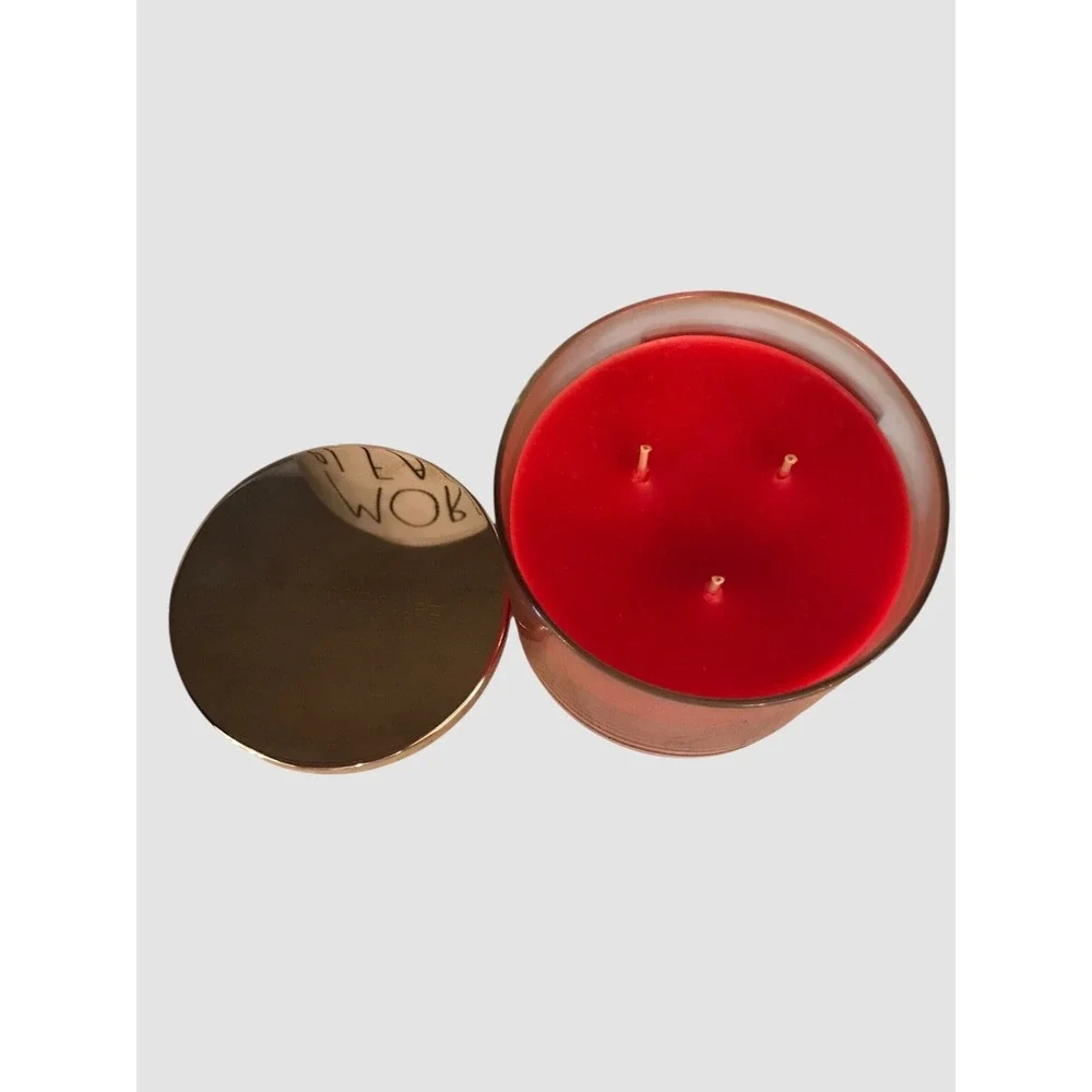 New‎ VTG Bath & Body Works FROSTED CRANBERRY 3 Wick 14.5 oz Candle SLATKIN - Picture 5 of 6